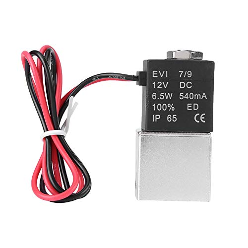 Nimoa Magnetventil, 12V DC 1/4 Zoll Zweiwege Druckluftventil mit Normaler Schließung und Elektrischem Aluminium Gleichstrom 2-Wege Normalerweise Geschlossenes Pneumatisches Elektrisches Nimoa Magnetventil, 12V DC 1/4 Zoll Zweiwege Druckluftventil mit Normaler Schließung und Elektrischem Aluminium Gleichstrom 2-Wege Normalerweise Geschlossenes Pneumatisches Elektrisches von Nimoa