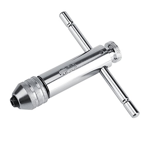 Ratschenschlüssel, Nimoa Verstellbarer T-Bar-Griff Ratschen-Schraubenschlüssel M3-M8 & M5-M12 Für Gewindebohrer-Satz(M5-M12-Short) von Nimoa