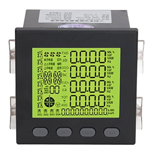 3-Phasen-Leistungsmesser Leistungsmesser Multifunktionaler Volt-Leistungsmesser Elektrischer Verbrauchsmonitor AC380V 5a Bereich AC220V 3-Phasen-Leistungsmesser Leistungsmesser Multifunktionaler Volt-Leistungsmesser Elektrischer Verbrauchsmonitor AC380V 5a Bereich AC220V von Nimomo