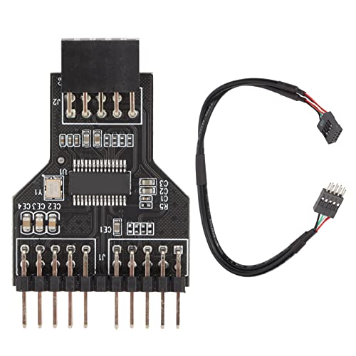 9 Pin USB Splitter 9 Pin USB 9 Pin auf Dual 9 Pin Inline USB2.0 Stecker Buchse 1 auf 2 Stecker 0,3 Meter Verlängerungskabel USB Header Hub Mainboard Erweiteringssteckplatz USB 9 Pin USB Splitter 9 Pin USB 9 Pin auf Dual 9 Pin Inline USB2.0 Stecker Buchse 1 auf 2 Stecker 0,3 Meter Verlängerungskabel USB Header Hub Mainboard Erweiteringssteckplatz USB von Nimomo