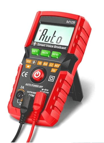 Digital Multimeter, 4000 Zählungen automatisch digitalmultimeter Sprachübertragung Multimeter AC/DC Spannungsprüfer Strommessgerät Voltmeter Amperemeter Ohm Volt Ampere Messgerät mit NCV Digital Multimeter, 4000 Zählungen automatisch digitalmultimeter Sprachübertragung Multimeter AC/DC Spannungsprüfer Strommessgerät Voltmeter Amperemeter Ohm Volt Ampere Messgerät mit NCV von Nimomo