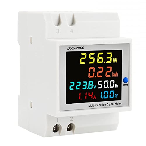 Digitaler Hutschiene Stromzähler, LCD Digitaler Energiezähler Wechselstromzähler, AC 40-300V 100A Smart Stromzähler Hutschiene 1 Phase KWh Zähler Amperemeter Voltmeter Leistungsmesser, AC40,0-300,0V Digitaler Hutschiene Stromzähler, LCD Digitaler Energiezähler Wechselstromzähler, AC 40-300V 100A Smart Stromzähler Hutschiene 1 Phase KWh Zähler Amperemeter Voltmeter Leistungsmesser, AC40,0-300,0V von Nimomo