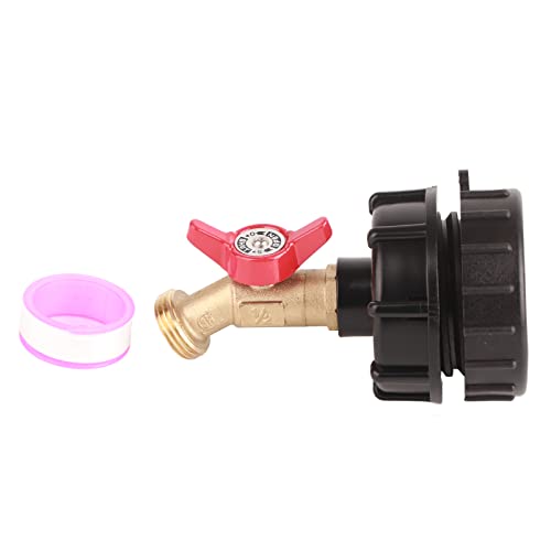 IBC Tank Tap Adapter Container Kappe Deckel Universal Wasserhahn Auslaufhahn, S60X6 Grobgewinde Drehbaren Schlauchanschluss Ersatz Für IBC Container Wassertank Regentonne IBC Tank Tap Adapter Container Kappe Deckel Universal Wasserhahn Auslaufhahn, S60X6 Grobgewinde Drehbaren Schlauchanschluss Ersatz Für IBC Container Wassertank Regentonne von Nimomo