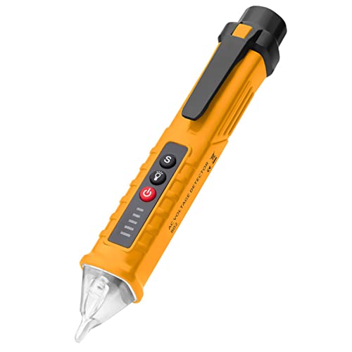 Nimomo AC Spannungsprüfer, Wechselspannungsprüfstift Spannungsprüfer Stromprüfer, Intelligent Lektro Prüfstift Drahtbruchpunkt-Finder Kabelbruch-Suchgerät Mit Ton-Licht-Alarm, LED-Licht von Nimomo