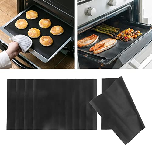 Nimomo 5PCS Set BBQ Grillmatte, Dauerbackfolie, Grillauflage Antihaft Gasgrill Backmatte Wiederverwendbar Holzkohlegrill, Elektronischen Grill, Backofen,Verbesserter Backpapier PFOA-Fre von Nimomo