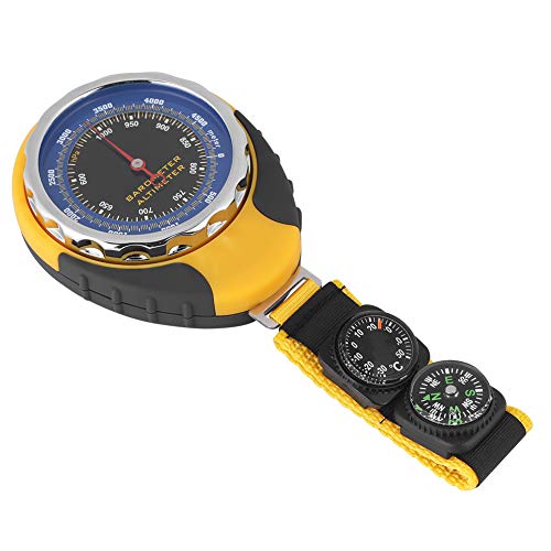 Nimomo Multifunktions Kompass, 4-in-1 Outdoor Kompass Barometer Höhenmesser Mit Thermometer, Tragbarer Kompass Handheld Höhenmesser Barometer Für Camping, Wandern,Reise von Nimomo