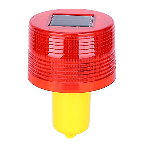 Solar Stroboskop Warnleuchte, Solar LED Warnlicht LED Blinklicht, Wasserdicht Solar Signal Warnlampe Leuchtfeuerlampe Barrikadenlicht Blitzampel Für Bau, Verkehr, Sicherheitsverkehrszeic von Nimomo