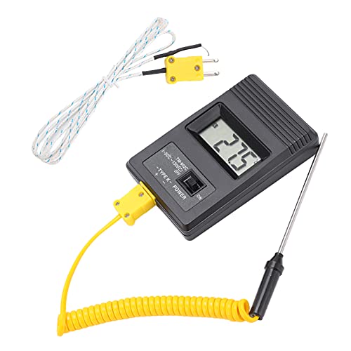 Thermoelement Thermometer, Digitales K-Typ Thermometer Temperaturmessgerät Temperaturmesse, 50-1300 ℃ Tm-902c Thermoelement Sensor Temperaturmessgerät Mit K-Stecker Für Kühlschrank Wasser Aquarium von Nimomo