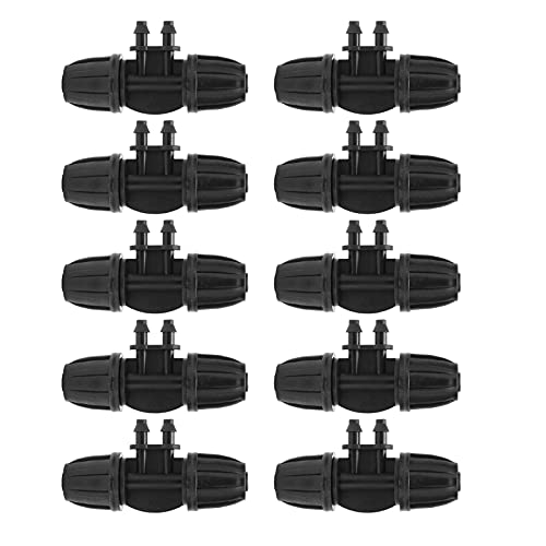 10pcs, 8/11 bis 4/7 Schlauchanschluss, 4-Stachelreduzierungsstecker mit Schloss, Bewässerungsanpassungen von NinGYiYan