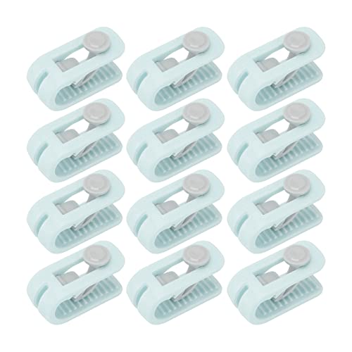 12 -pcs -Bettblatt Clips, nötig sicheres Safe 180 Grad, universeller Quiltabdeckungsverschluss für Zuhause (Grün) von NinGYiYan