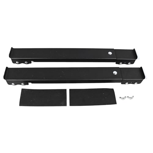 2pcs Appliance Roller - Schwarz Extendable Waschmaschine Dolly Bracket - 16 mit Bremse, 661 Pfund Lager - Kühlschrank bewegend von NinGYiYan