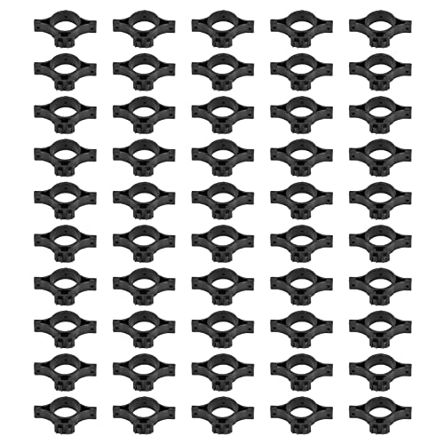 50pcs Brandless Electric Zaun Isolatoren, 3,2 cm Loch, Impulsanschlussstange für Farm (Schwarz) von NinGYiYan