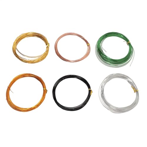 6 Rollen Aluminiumhandwerk flacher Draht 32,8 Fuß biegbar 0,5 mm 0,1 mm dicker Skulpturdrahthandwerk Flachdraht für Schmuck Making Waving Emaelling 6 Rollen Aluminiumhandwerk flacher Draht 32,8 Fuß biegbar 0,5 mm 0,1 mm dicker Skulpturdrahthandwerk Flachdraht für Schmuck Making Waving Emaelling von NinGYiYan