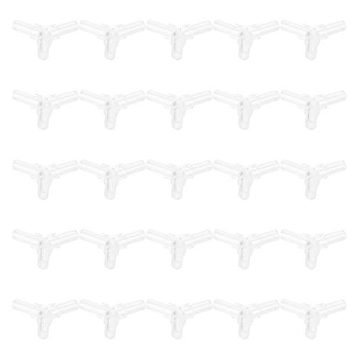 Aquarium Fischtank Luftschlauch Splitter L Form 3 -Wege 4 -Wege -Stecker 30pcs (Kristall Tee) von NinGYiYan
