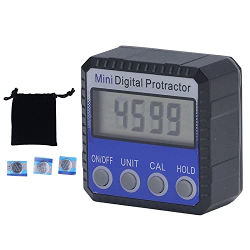 Digitaler Neigungsmesser, 360 magnetischer tragbarer digitaler Winkel, 4 Einheiten, blau für die Winkelmessung von NinGYiYan