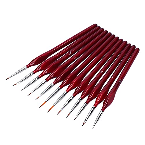 Für 12 -pcs -Set für Malerei, Gesichtsmake -up -Nagel -Nagel -Modellmodell -Aquarellinie Zeichnung (Rot) von NinGYiYan