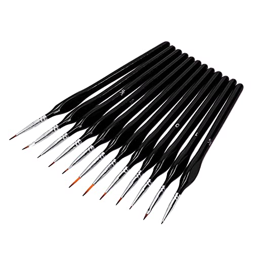 Für 12 -pcs -Set für Malerei, Gesichtsmake -up -Nagel -Nagel -Modellmodell -Aquarellinie Zeichnung (Schwarz) von NinGYiYan