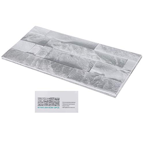 Für 12Pcs, Für PVC-Fliesen-Aufkleber, Wasserdicht Selbst klebend, Badezimmer Küche Wohnzimmer (Kit043) von NinGYiYan
