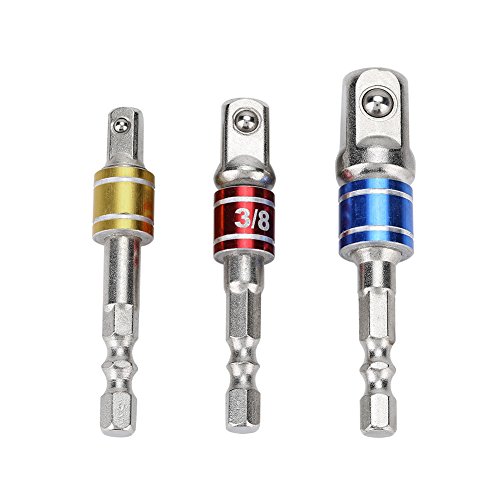 Für Bohrer, für 3pcs Socket Adapter Nut Triver Verlängerungsstangen eingestellt, 1/4in 3/8in 1/2in, Schraubendreherwerkzeuge Für Bohrer, für 3pcs Socket Adapter Nut Triver Verlängerungsstangen eingestellt, 1/4in 3/8in 1/2in, Schraubendreherwerkzeuge von NinGYiYan