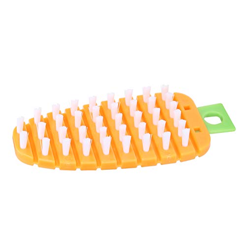 Für Gemüse bürste für Karotten form Kartoffel schrubben Obst reiniger Küchen wäscher (Orange) von NinGYiYan