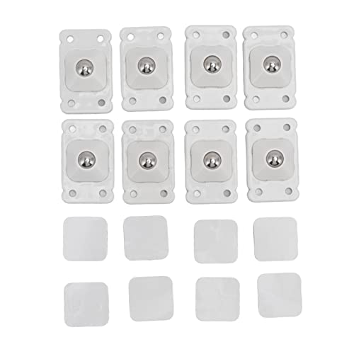 Für Mini -Möbelspeicherbox für Kleber Mini -Caster - mit 360 -Grad -Rotation (Weiß) von NinGYiYan