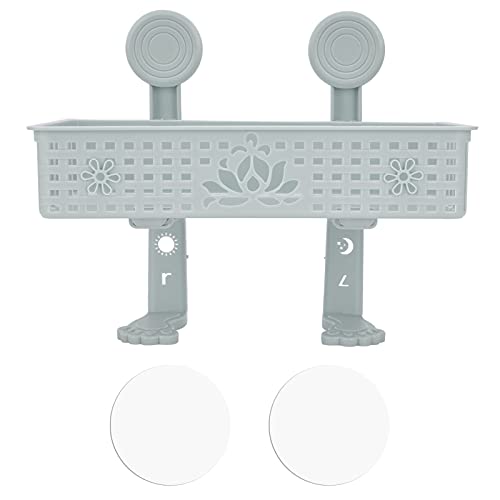 Für Wallmounted, für Abflussregal, Aushöhlungskorb, Nicht kranker Lagerregal, Badezimmerorganisator für Küche, Badezimmer, Toilette (Blau) von NinGYiYan