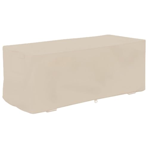 Für wasserdichte, robuste Abdeckungen - für Outdoor Deck Box, Lagerbänke - Schutzabdeckung für den Außengebrauch (Beige) von NinGYiYan