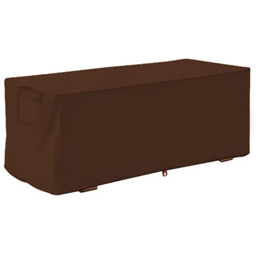 Für wasserdichte, robuste Abdeckungen - für Outdoor Deck Box, Lagerbänke - Schutzabdeckung für den Außengebrauch (Braun) von NinGYiYan