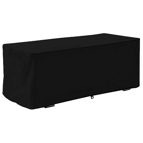 Für wasserdichte, robuste Abdeckungen - für Outdoor Deck Box, Lagerbänke - Schutzabdeckung für den Außengebrauch (Schwarz) von NinGYiYan