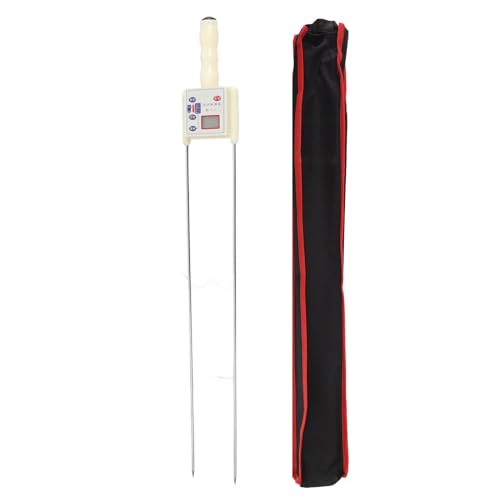 Getreidefeuchtigkeitsmesser, multifunktionales LED -HD -Display, Doppelnadel für Kornpflanzen Schnellmessung (M) von NinGYiYan
