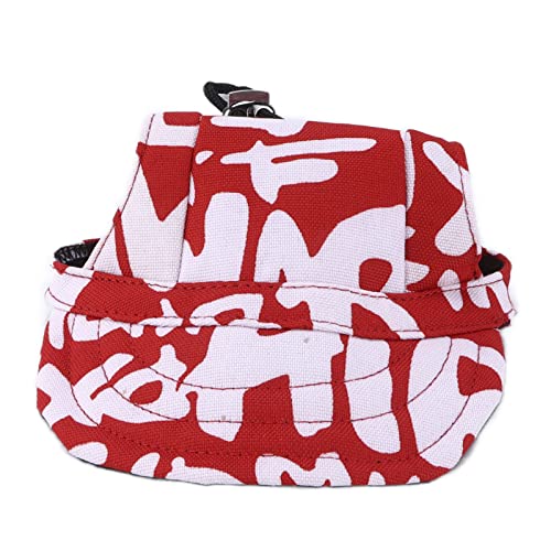 Hunde Baseballkappe Verstellbares Sonnenvisor Outdoor Sport Sonnenschutzhut mit Ohrlöchern für Lange Ohrhunde (S) von NinGYiYan