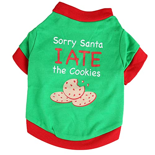 Hunde Weihnachtshemd tragbares Spleißen Design Holiday Haustier Kleidung (M) von NinGYiYan