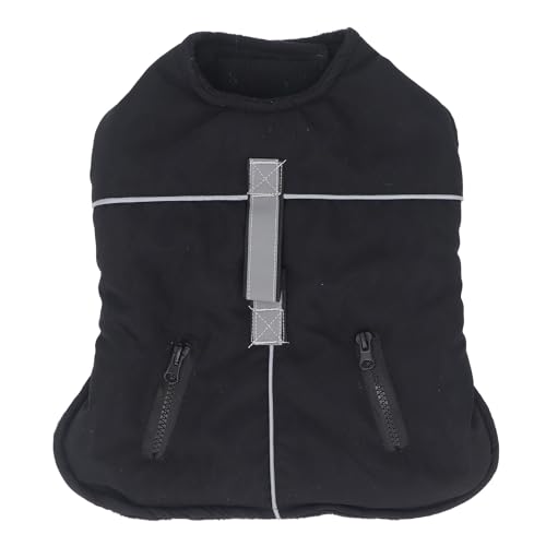 Hundemantel Vlies Jacke - wasserdicht warme Weste mit reflektierenden Streifen für große Hunde bei kaltem Wetter (XL) von NinGYiYan