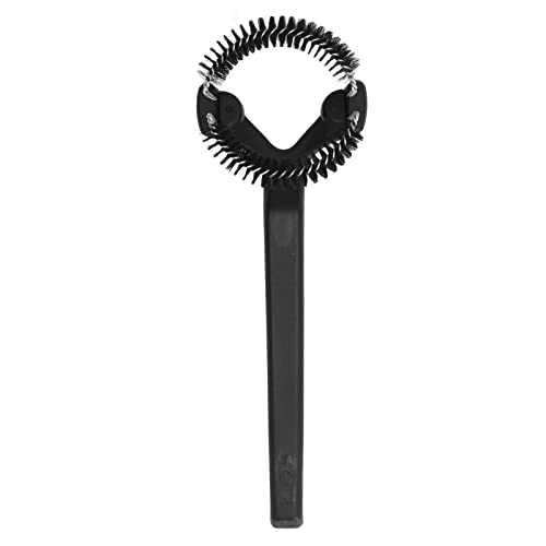 Kaffeemaschine Reinigung Pinsel abnehmbarer runder Ellbogen Kaffeebinsel Short Griff Brew Head Reinigungswerkzeuge Weiß weiß (58mm 21x7,8 cm) von NinGYiYan