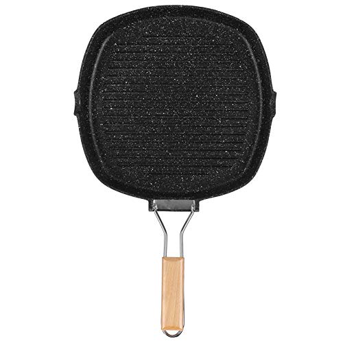 Nicht -STICK Practical Frying Pan Steak Pfanne BBQ mit faltbarem Griff Küchenversorgungen (29 cm) von NinGYiYan