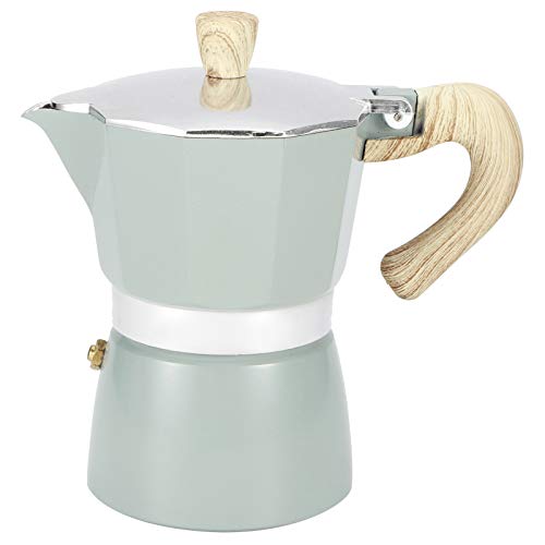 NinGYiYan Aluminium achteckiger Kaffeekanne Kessel Moka -Topf Haus Küche Lieferungen See Blau Kapazität 150 ml 300 ml (Nr. 3 Pot 150 ml Seeblau) von NinGYiYan