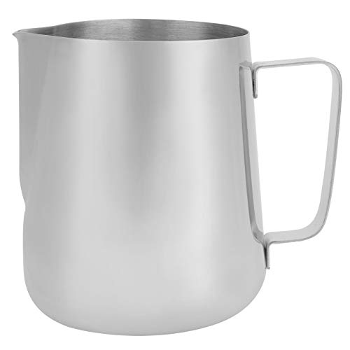 NinGYiYan Edelstahl Milch Krug Frothing Pitcher Kaffee Latte Cup ohne Skala für zu Hause Kaffee verwenden (1000 ml ohne Skala) von NinGYiYan