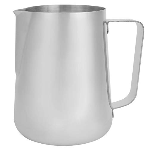 NinGYiYan Edelstahl Milch Krug Frothing Pitcher Kaffee Latte Cup ohne Skala für zu Hause Kaffee verwenden (1500 ml ohne Skala) von NinGYiYan