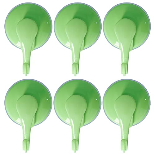 NinGYiYan Für 6pcs für stark, für Vakuumwandhaken/Handtuchhaken, Plastik -Selbstkleber -Saugnapfe für Küche/Badezimmer (Grün) von NinGYiYan