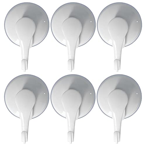 NinGYiYan Für 6pcs für stark, für Vakuumwandhaken/Handtuchhaken, Plastik -Selbstkleber -Saugnapfe für Küche/Badezimmer (Weiß) von NinGYiYan