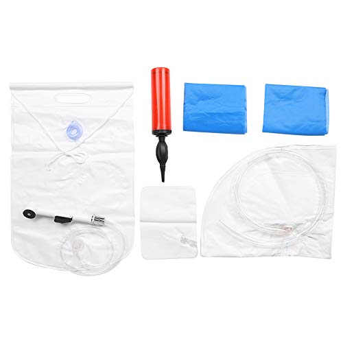 NinGYiYan Für ältere Menschen für bettlägerige Patientenversorgung aufblasbare Haare Waschbecken Shampoo Tablett (Mittelgroße Waschbecken) von NinGYiYan