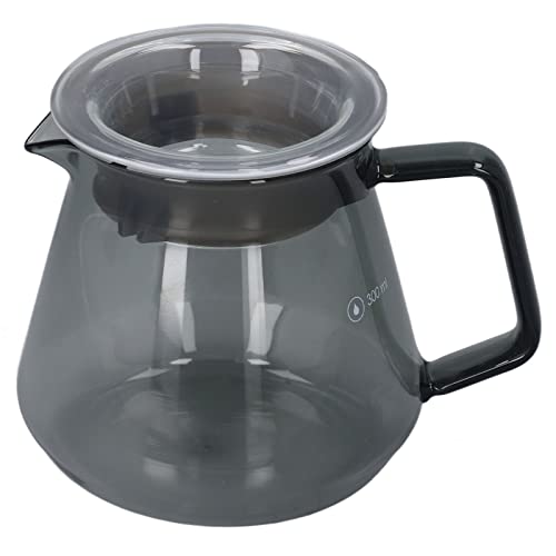 NinGYiYan Graue Kaffeekanne aus Borosilikatglas, Handkaffeemaschine, Tischdekoration, Haus, Küche (300 ml) von NinGYiYan