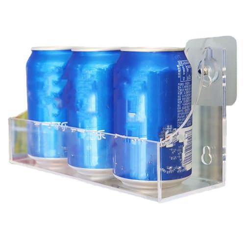 NinGYiYan Kühlschrank Organizer -Mülleimer Wand montiert, vielseitige robuste Soda können Organisator bequemer Getränkspeicher -Rack -Rackhalter für Home Convenience -Szene von NinGYiYan