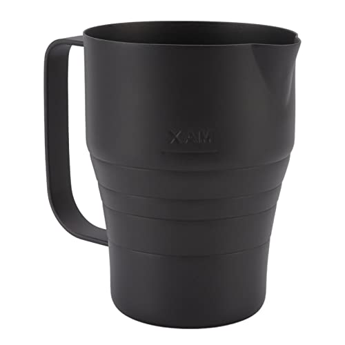 NinGYiYan Milchaufschäumer aus Edelstahl, langlebiger Kaffee-Latte-Krug für Zuhause und Café von NinGYiYan