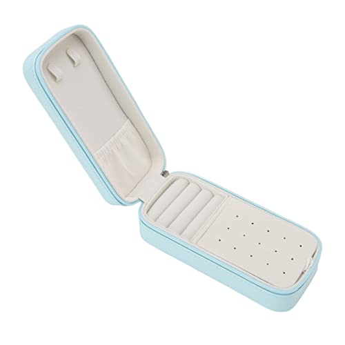 NinGYiYan Schmuckkästchen für Mädchen, für Reisen, klein, tragbar, Mini-Schmuck-Aufbewahrungsbox für Ringe und Ohrringe, Blau von NinGYiYan