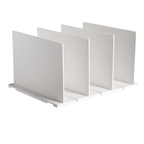 NinGYiYan Vertikaler Handtaschenabscheider weiß robuster Kunststoff Easy Assembly Verstellbarer Regal Teiler Home Garderobe Closet Organizer von NinGYiYan