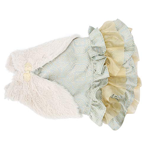 Polyester hellgrün verdicken weiche Bequeme Haustierkleidung Warmer Mantel für Hunde xs S m l XL (S) von NinGYiYan