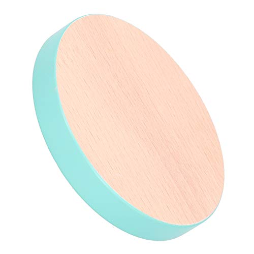 Runde Holz Coaster Placemat Hitzebeständige Getränkematte für Heimküche (Blau) von NinGYiYan