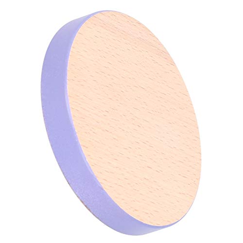 Runde Holz Coaster Placemat Hitzebeständige Getränkematte für Heimküche (Lila) von NinGYiYan