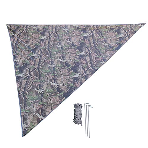 Super großes Sonnenschutzcamping -Markise Windschutzdreieck Baldachin Außenmatte für Verschiedene Außenbereiche (4 * 4 * 4m) von NinGYiYan